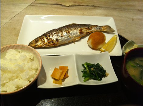 ニシン焼き魚定食